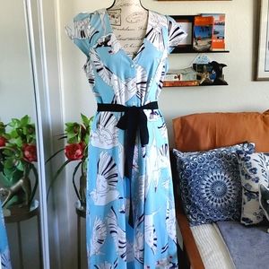 Unique Bird Print Maxi